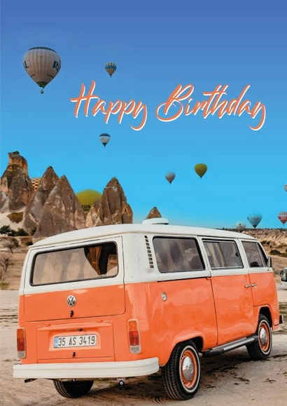 Happy Camper VW Birthday created by Groves Design