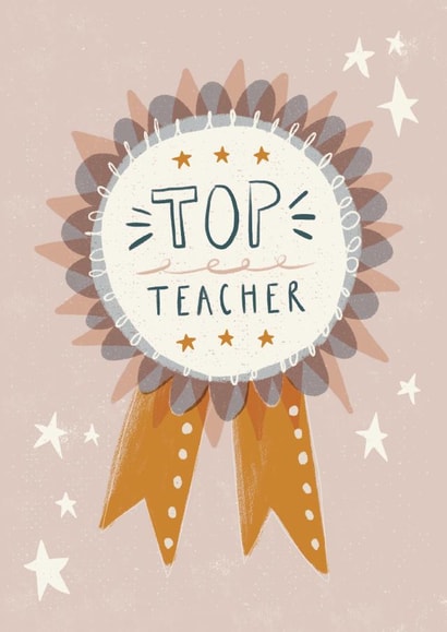 Personalisable Rosette Card - say congrats, thanks or happy birthday created by Nicola Scott