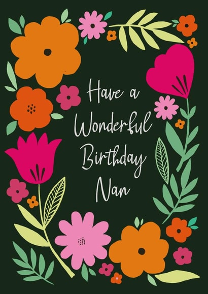 Wonderful Birthday Nan created by Sarah Corcoran