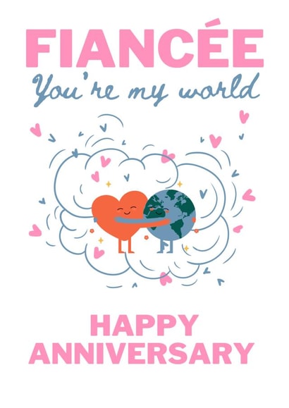Fiancee Anniversary created by Faye Burtenshaw