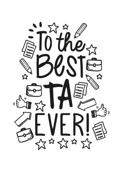 Best TA Card created by Jodie Gaul & Co