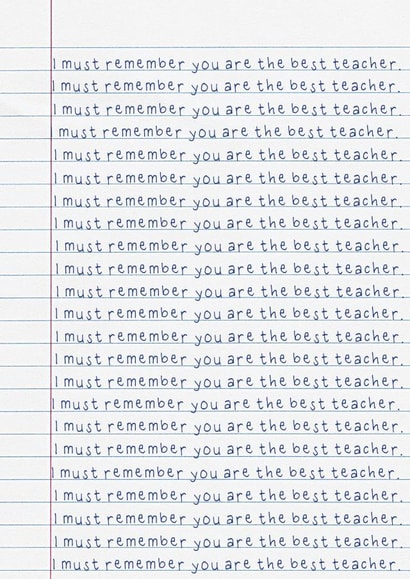 Best Teacher Card 1001 created by Arr Cards