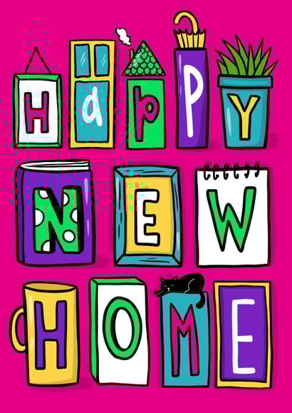 Classic New Home Card - Happy New Home created by Daria Radzhabova