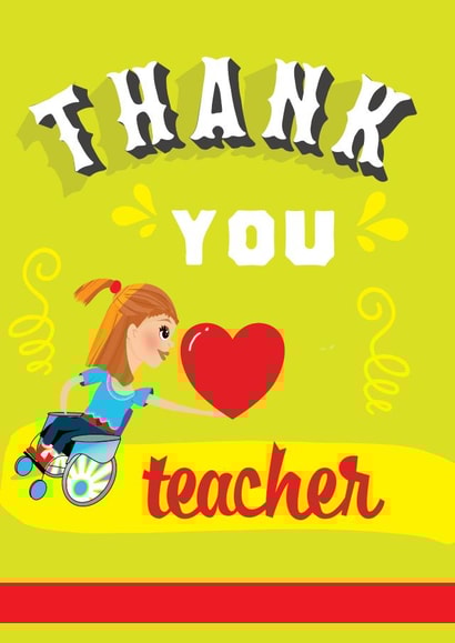 Thank you teacher card created by Milport Studios