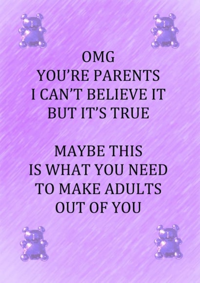Adults out of you created by Sarah Louise Carroll