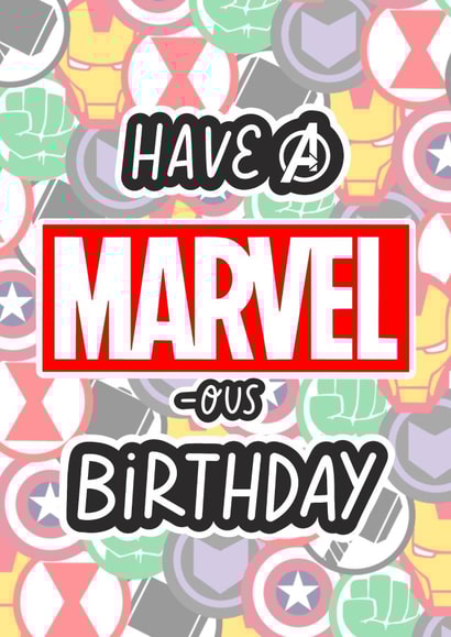 Marvel Birthday created by Eve Designs