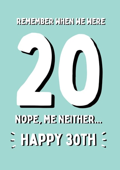 Remember When - Happy 30th Birthday Card 1001 created by @Laura Lonsdale Designs