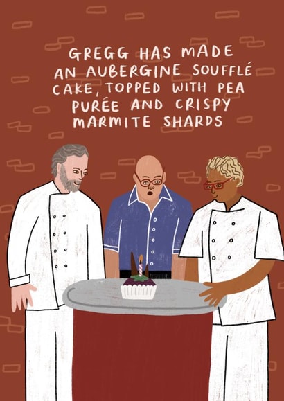 Masterchef Birthday Cake Card created by skeletondraw