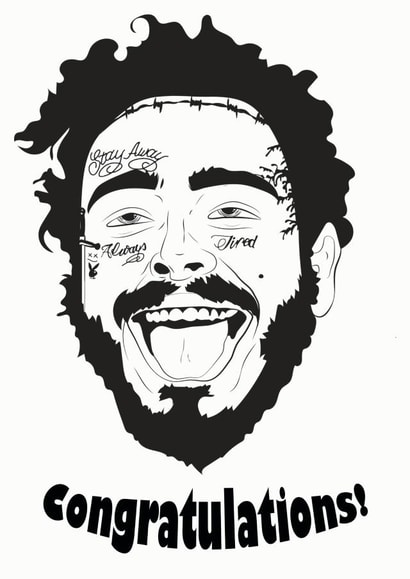 Post Malone created by Toska Child