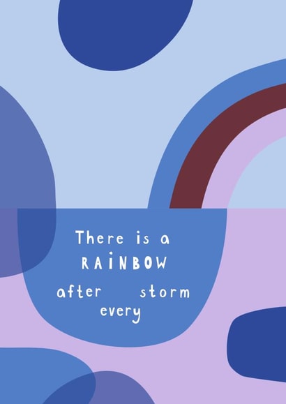 There is a rainbow created by Charlotte Hagman