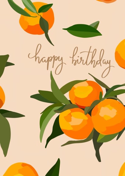 Sweet Oranges Birthday Card created by Sarah Stephenson