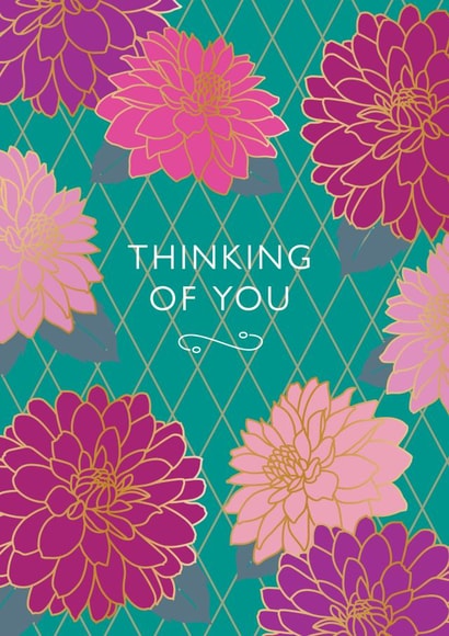 Dahlia Days, Thinking of You card created by NEEDL designs