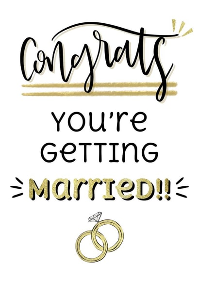 Congrats You’re Getting Married - Engagement Card created by MadeByLauraxx