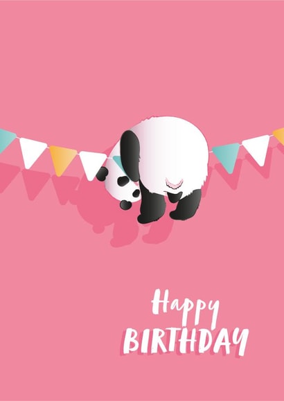 Party Panda Bunting Birthday Card created by Heather Marshall