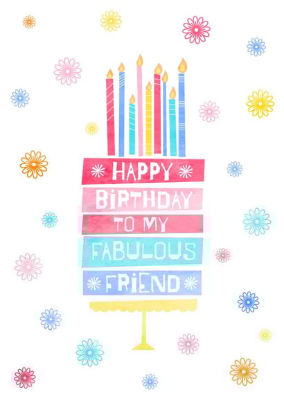 Fabulous Friend Birthday Cake created by Jay Design