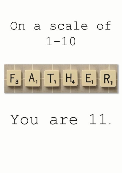 Father Days Birthday Card created by Namephrame