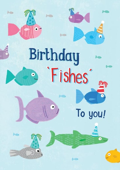 Birthday fishes to you! Party Fish card created by Pencilface