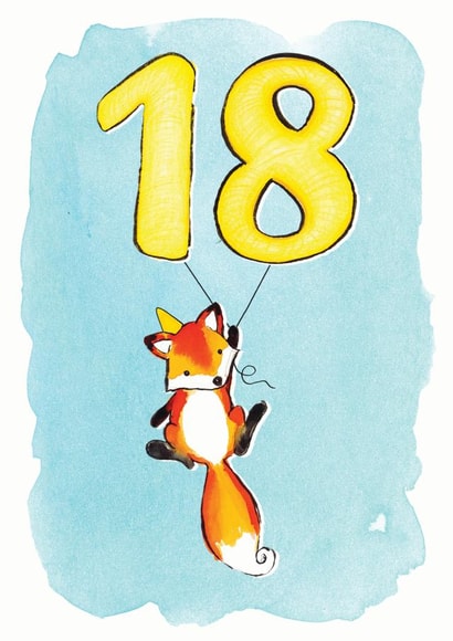 18th Birthday Fox Card created by Alexia Claire