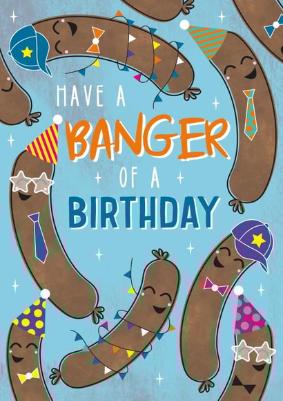 Banger of a Birthday Card created by Dan Bang Studio
