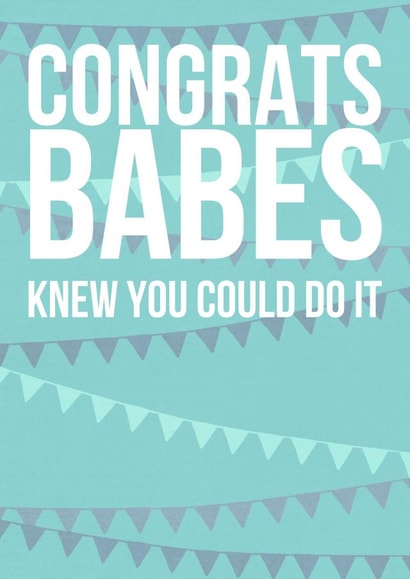 Congratulations Babe Card created by 1ofDeansDoodles