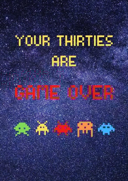 40th Birthday Video Games Card created by Betty & Nell