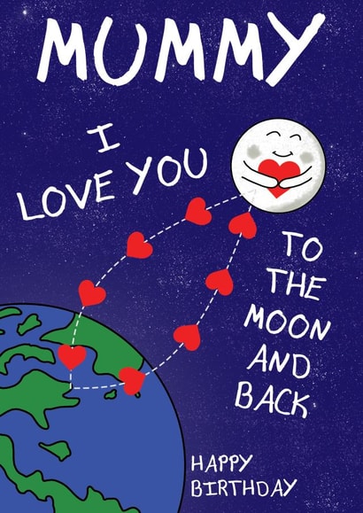 Mummy I love You Happy Birthday Card created by @Cupsie's Creations