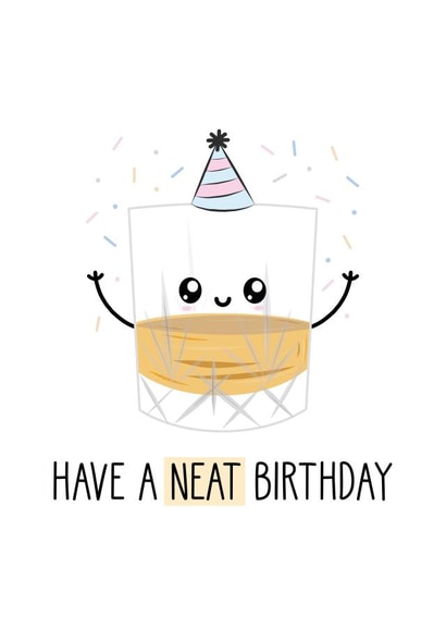 Neat Whisky Birthday Card created by Just Joy Designs