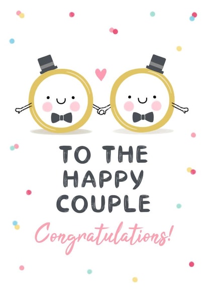 Happy Mr & Mr Wedding Rings Card created by Design By Day