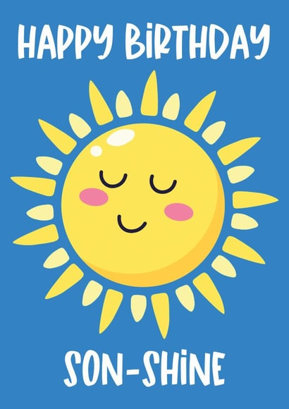 For a Son that is a Ray of Son-Shine created by Creationery