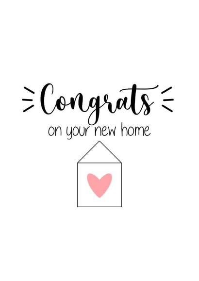 Congrats on your new home created by Amy Cole