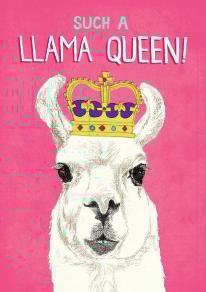 Such a Birthday llama queen! created by Pencilface