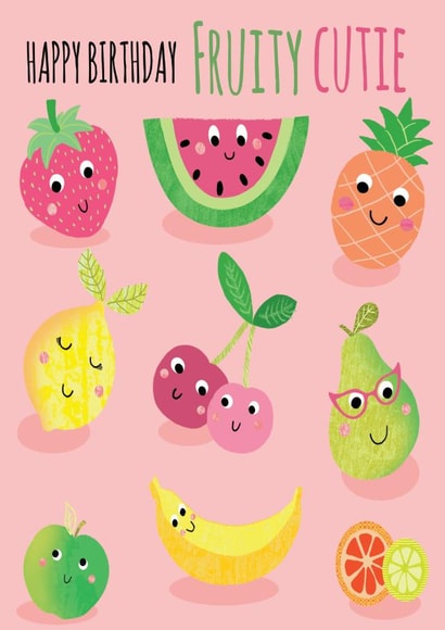 Fruity cutie Birthday card created by Tracy Cottingham