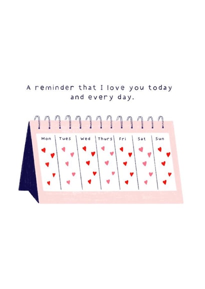 Heartfelt Love Reminder Card - Cute Anniversary card For Significant Other created by Stilus 