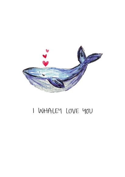 I WHALEY LOVE YOU Card created by Jemma Leigh Conway
