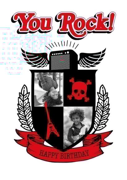 You Rock, School of Rock Birthday Card created by Angry Squirrel