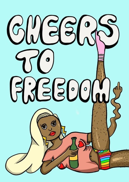 Break-up/Divorce Celebration Card created by Nice Girl