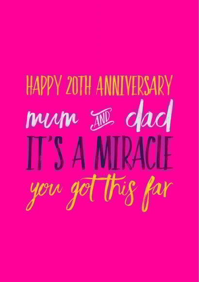 Happy 20th Anniversary mum & dad created by CreatedbyMe Sean