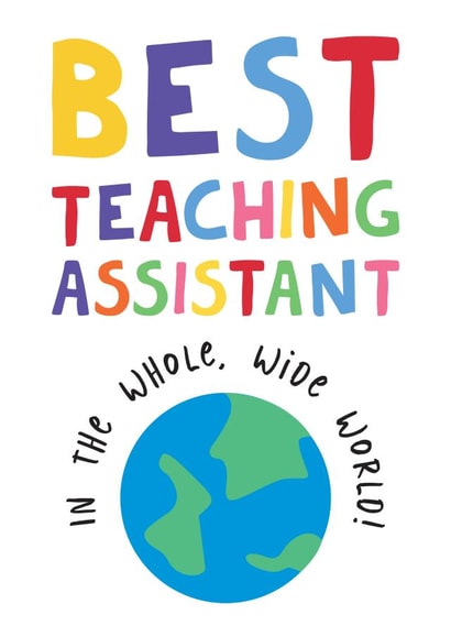 Best Teaching Assistant Card created by Hello Fridays Studio