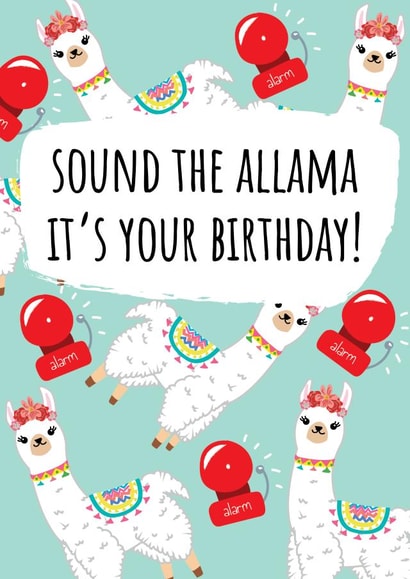 Sound The Allama - Happy Birthday Card created by @Laura Lonsdale Designs
