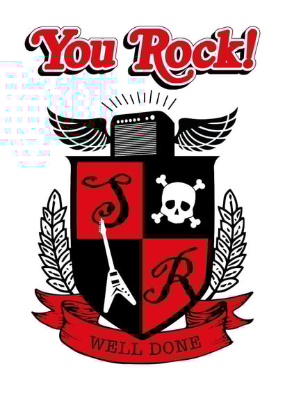 School of Rock Congratulations Card created by Angry Squirrel