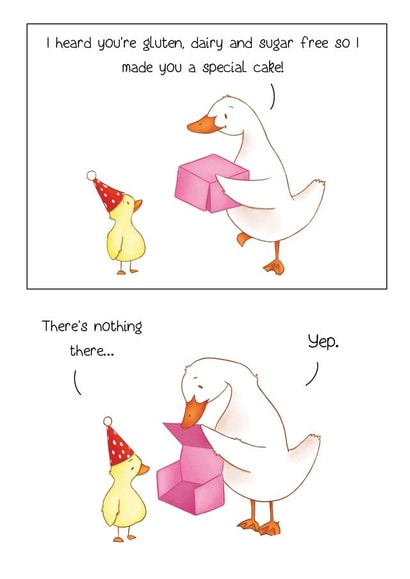 A Special Dietary Birthday Cake Card created by Michelle Robyn