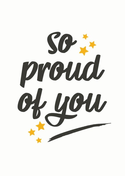 So Proud of You, Starry Congratulations Card created by @TheGrafixCat