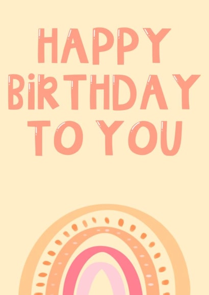 Rainbow Birthday Card created by Authentically Unique