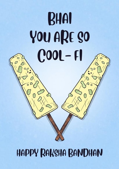 Cool-fi Raksha Bandhan Card created by Paper Wishes Co