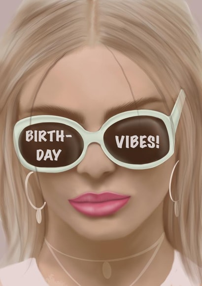Trendy Birthday Vibes Card created by EL ILLUSTRATES