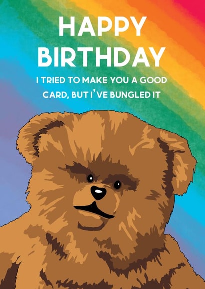 Rainbow Birthday Card created by Sketchy Cards