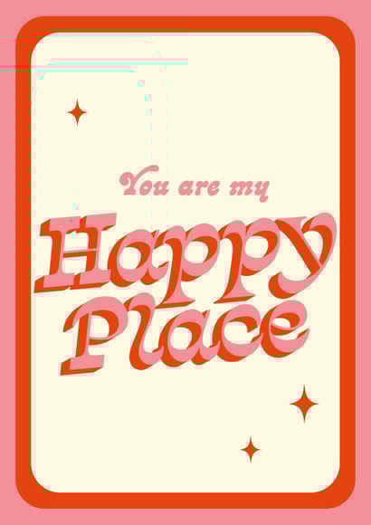 You Are My Happy Place Anniversary Card created by Proper Good