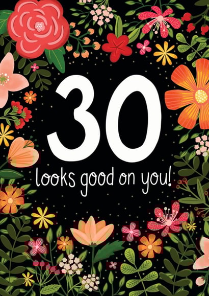 30th Birthday Card created by Fox Card Co