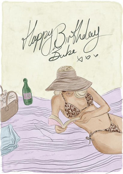 Happy Birthday Beach Babe created by Georgina Hart