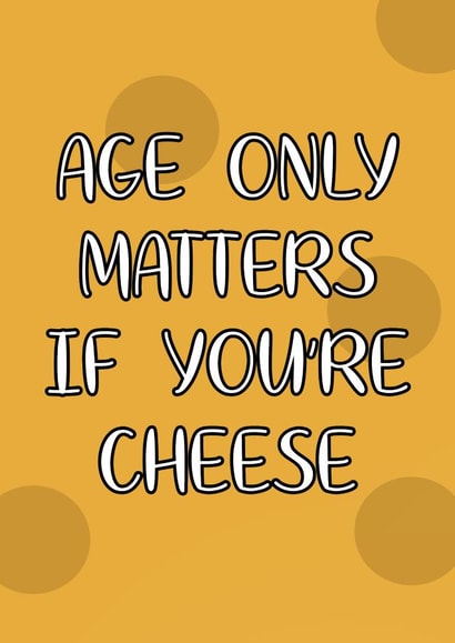 A cheesy birthday card created by Parker Art & Design